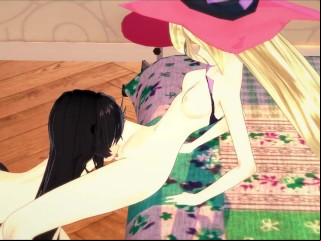 Tales For Berseria Hentai - Velvet Fucks Magilou Down Calligraphic Tribadic Strapon 'til She Cums.