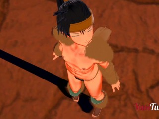 Inuyasha - Inuyasha Despondent Koga Chestjob, Blowjob & Doggy Sense Make The Beast With Two Backs - Yaoi 3d